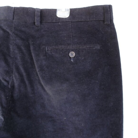 Jos A Bank Reserve Chino Straight Corduroy Black Pants Pockets Mens Size 38 x 30 - Picture 9 of 10
